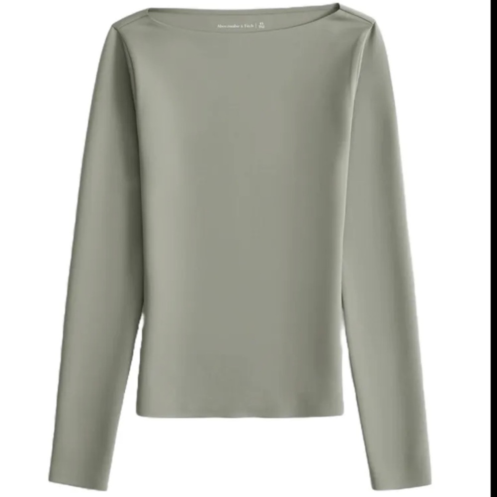 Abercrombie & Fitch Sculpt Matte Fabric Tuckable Slash Top - NEW
